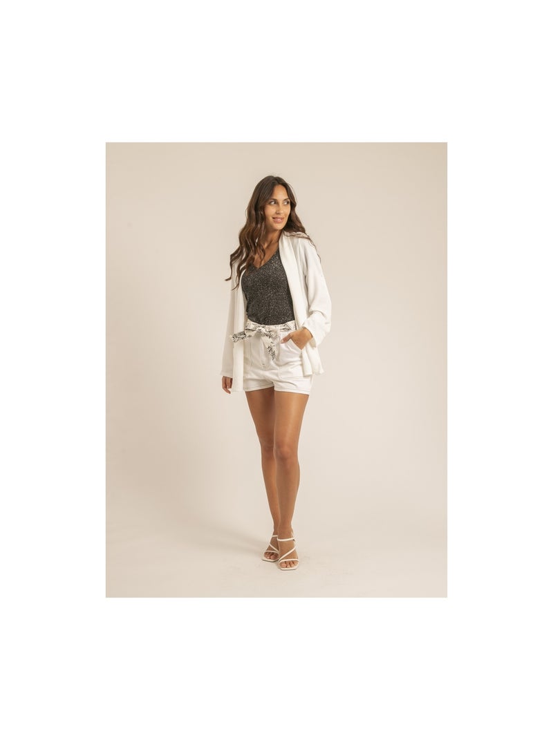 Veste col châle ULIPA Blanc - Kiabi