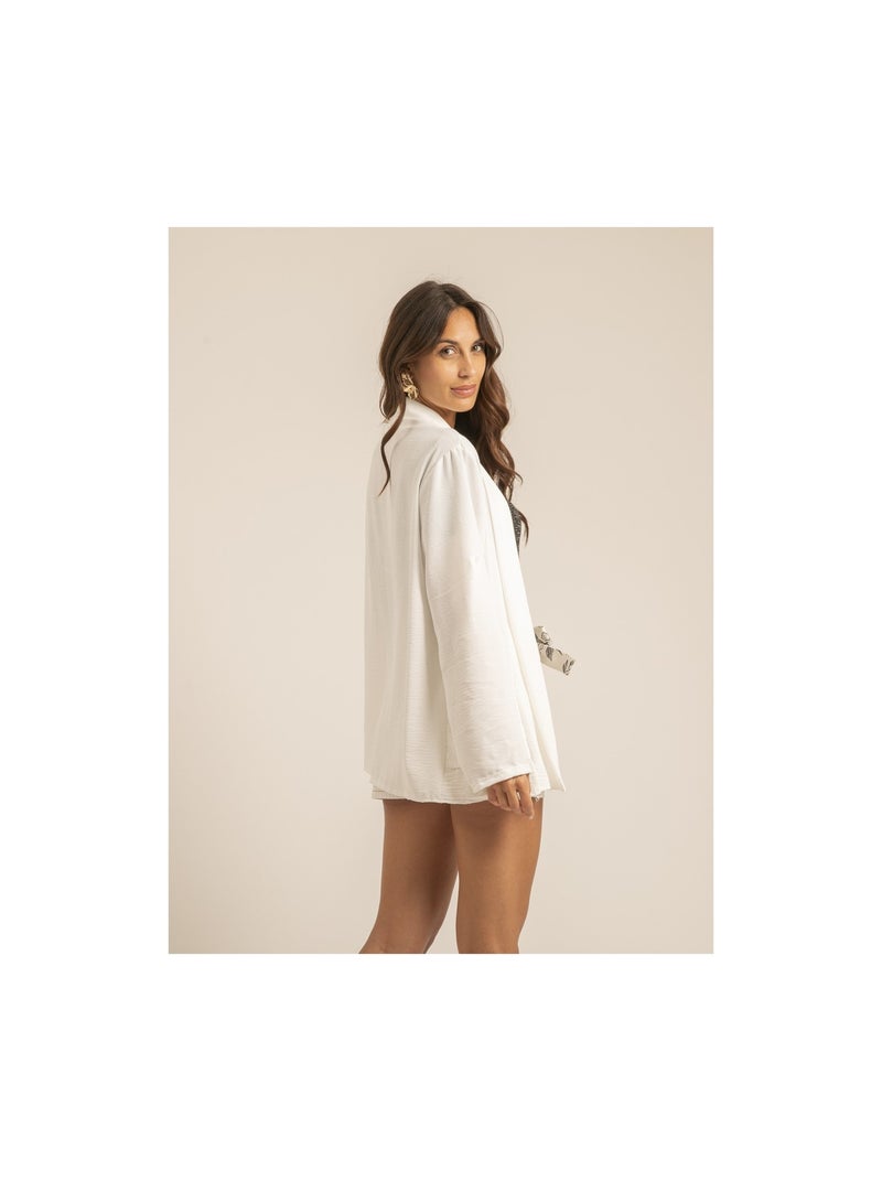 Veste col châle ULIPA Blanc - Kiabi