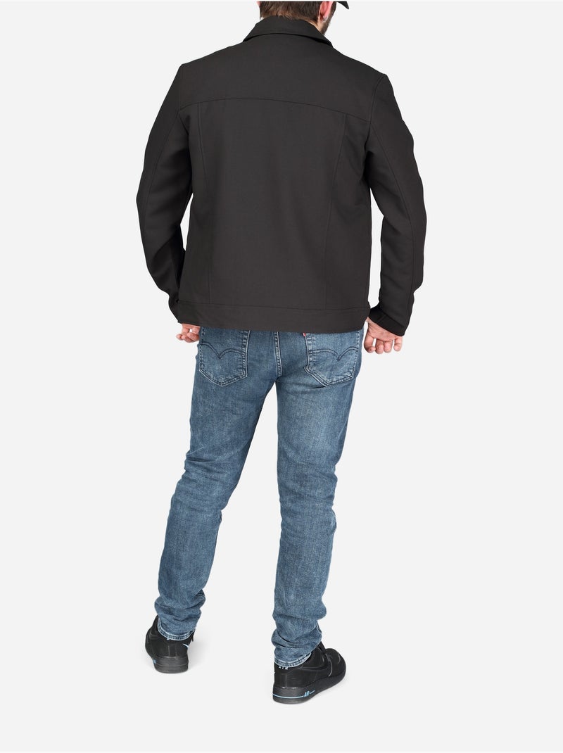 Veste col chemise - Frilivin Noir - Kiabi