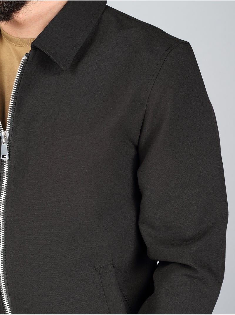 Veste col chemise - Frilivin Noir - Kiabi