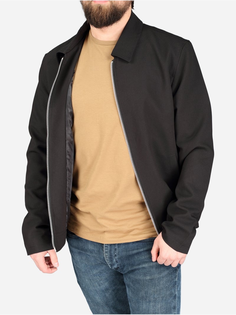 Veste col chemise - Frilivin Noir - Kiabi