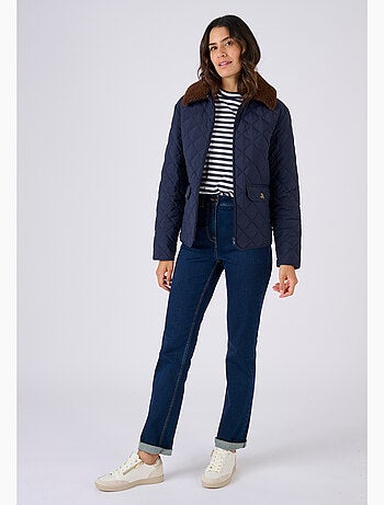 Veste col imitation fourrure amovible - Damart