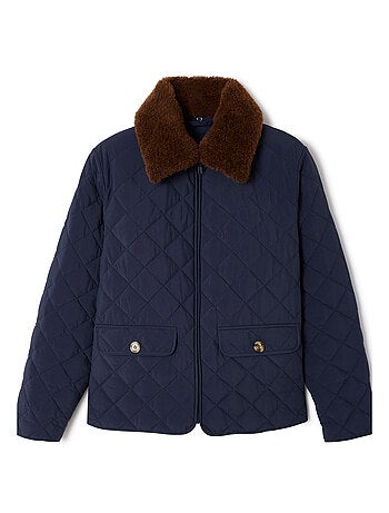 Veste col imitation fourrure amovible - Damart