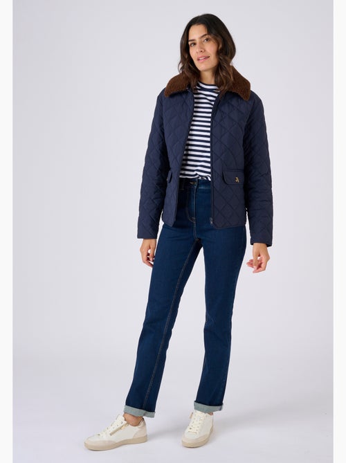 Veste col imitation fourrure amovible - Damart - Kiabi
