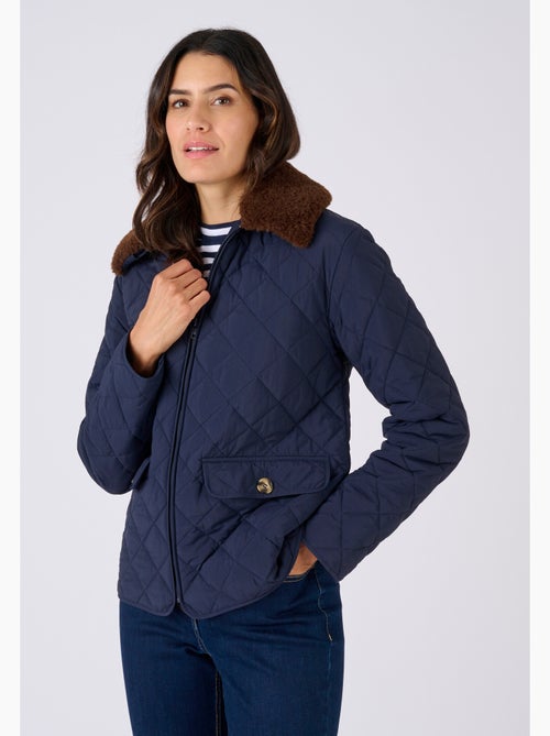 Veste col imitation fourrure amovible - Damart - Kiabi