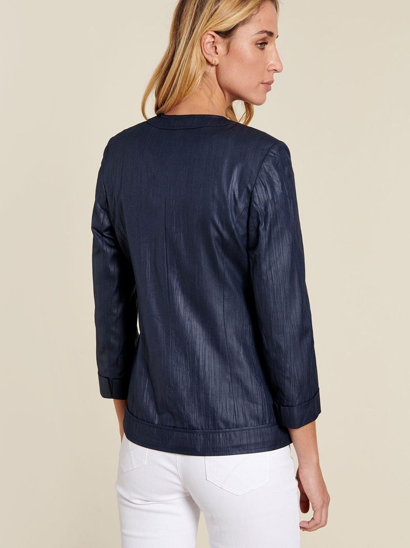 Veste col rond - Damart Bleu marine - Kiabi
