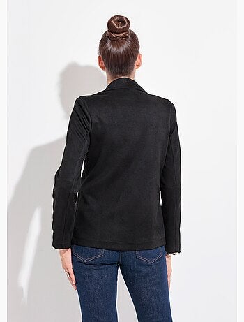 Veste col tailleur 1 bouton twill souple - AFIBEL