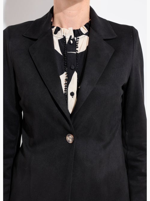 Veste col tailleur 1 bouton twill souple - AFIBEL - Kiabi Veste col tailleur 1 bouton twill souple - AFIBEL - Kiabi