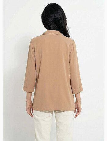 Veste col tailleur manches 3/4 essentiel - afibel