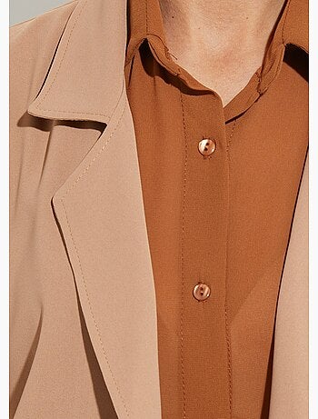 Veste col tailleur manches 3/4 essentiel - afibel