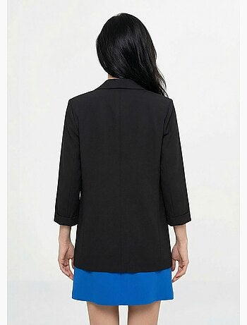 Veste col tailleur manches 3/4 essentiel - afibel
