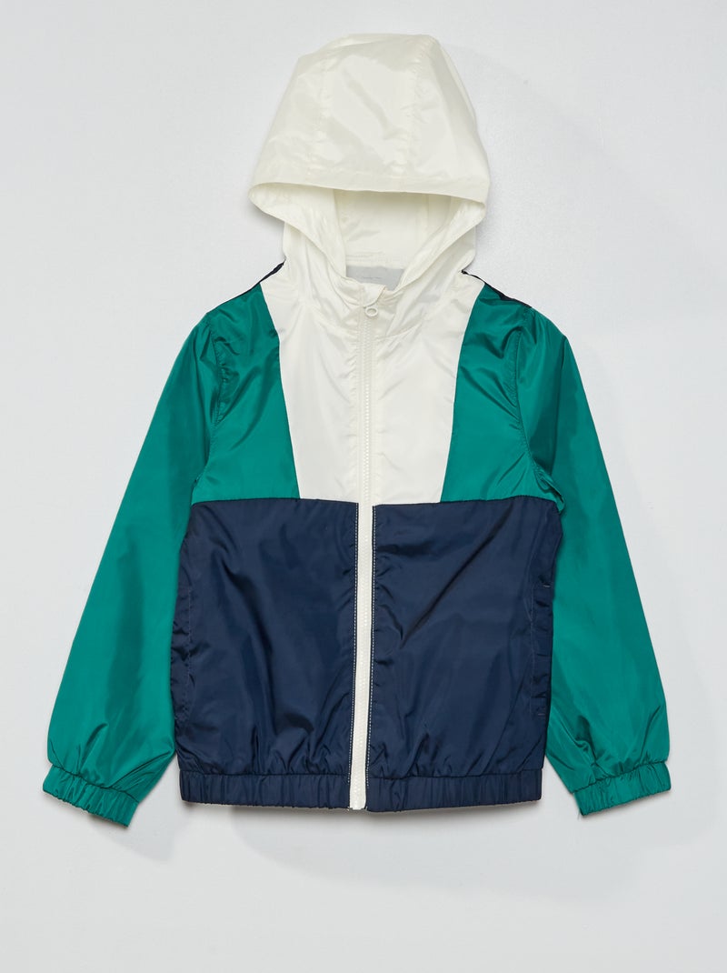 Veste color-block VERT - Kiabi