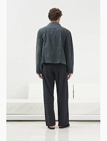 Veste coton droite zippée giesto
