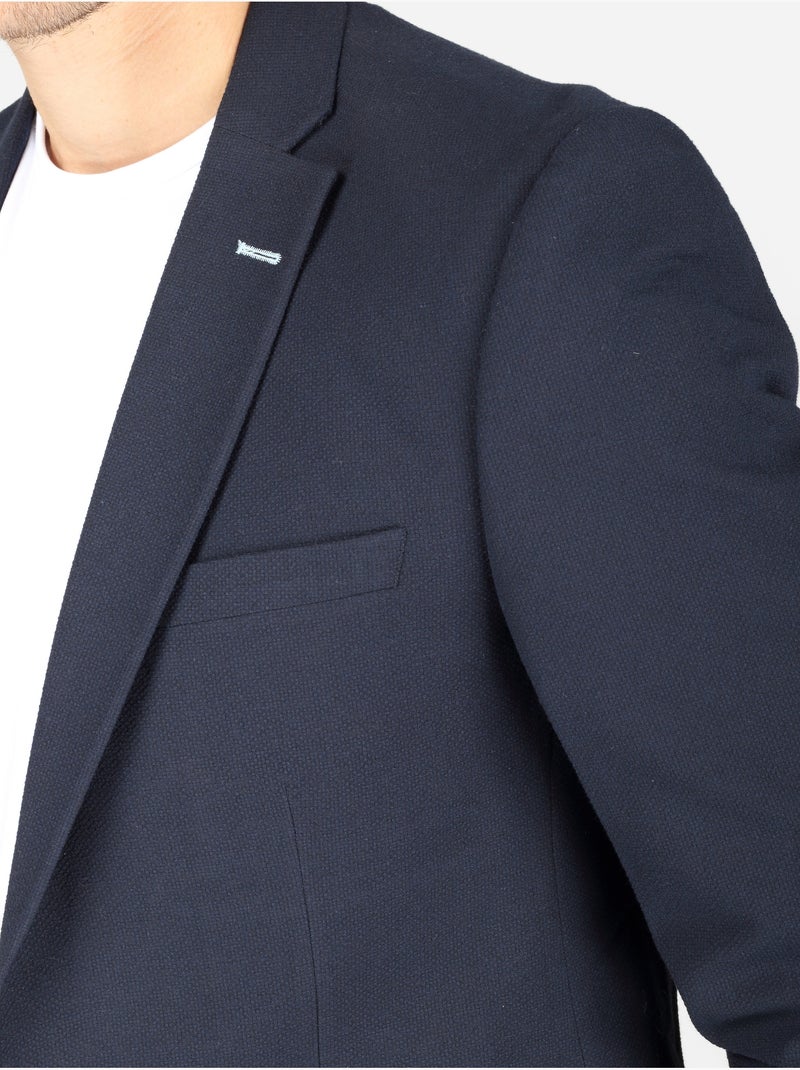 Veste coupe ajustée Bleu foncé - Kiabi
