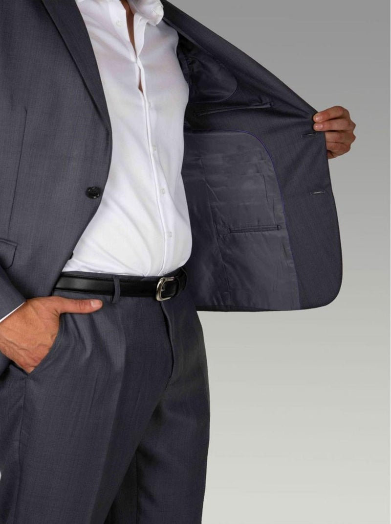 Veste coupe classique Kebello gris anthracite - Kiabi