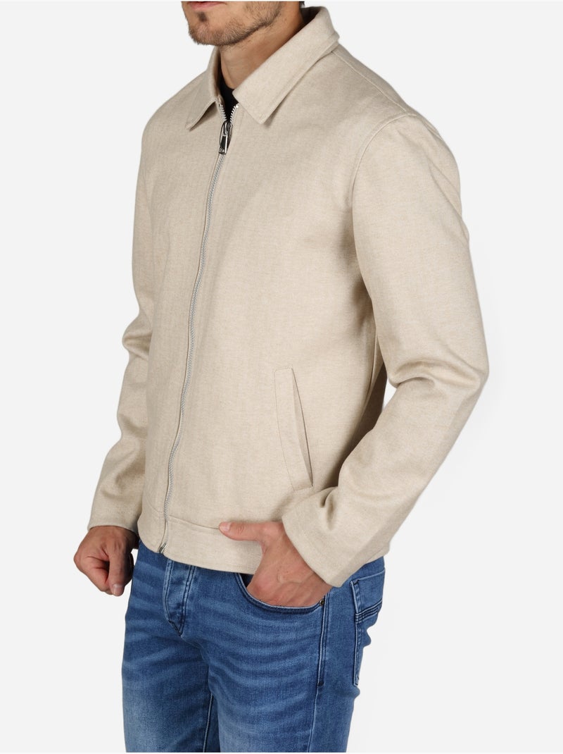 Veste coupe droite - frilivin Crème - Kiabi