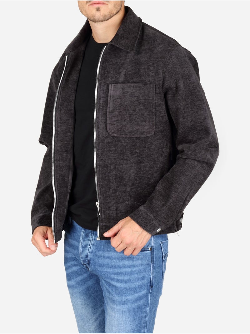 Veste coupe droite - frilivin Noir - Kiabi
