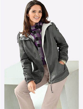 Veste coupe-vent et imperméable avec capuche et poches pratiques - Taille courte - Witt