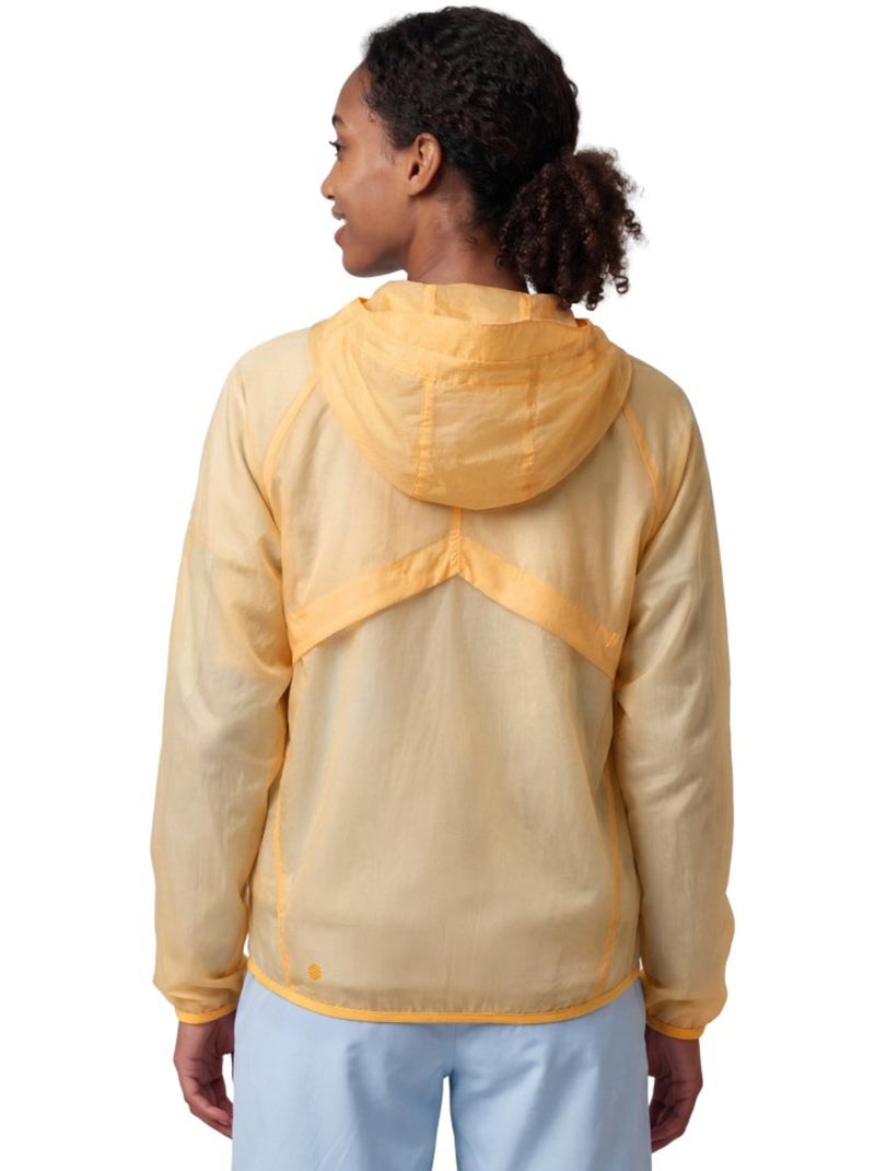 Veste coupe-vent randonnée ultralégère femme femme laugavegur-w Jaune - Kiabi