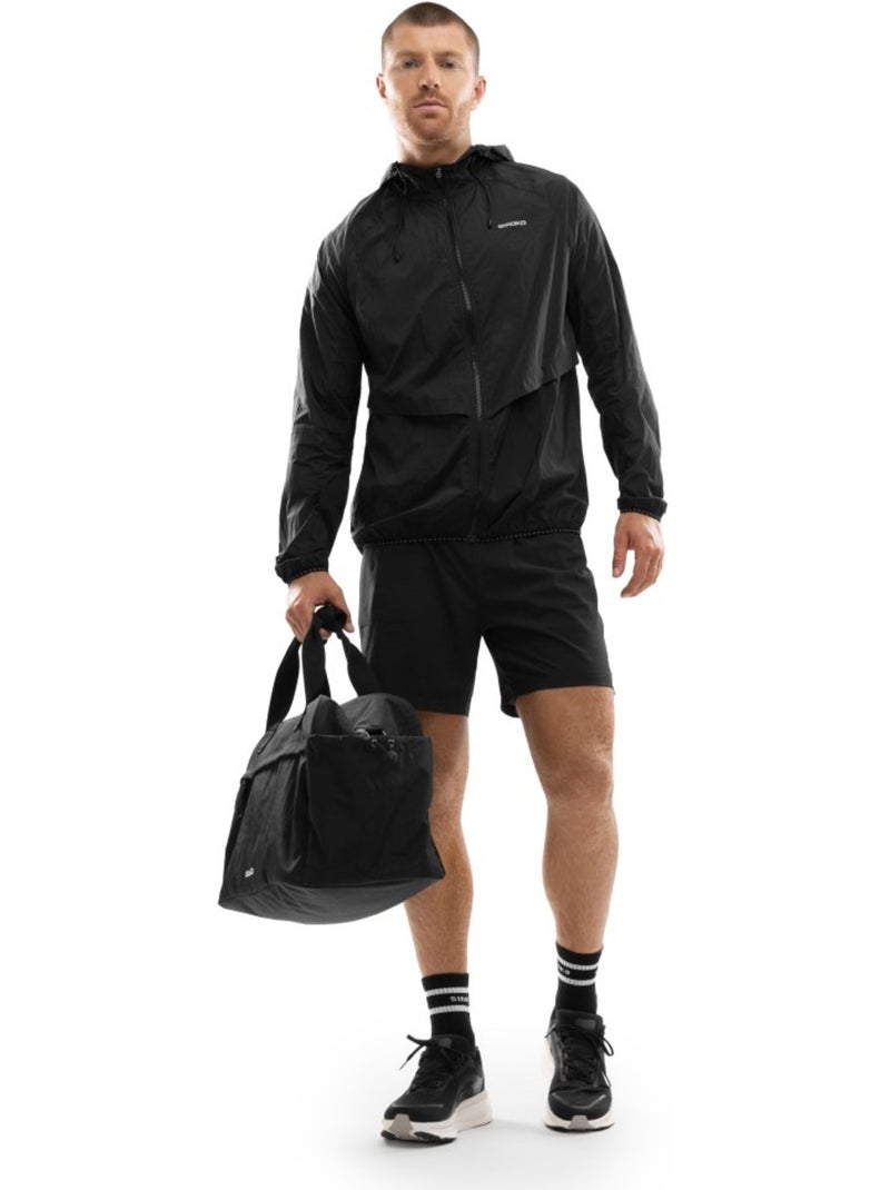 Veste coupe-vent running homme fitness homme bund Noir - Kiabi