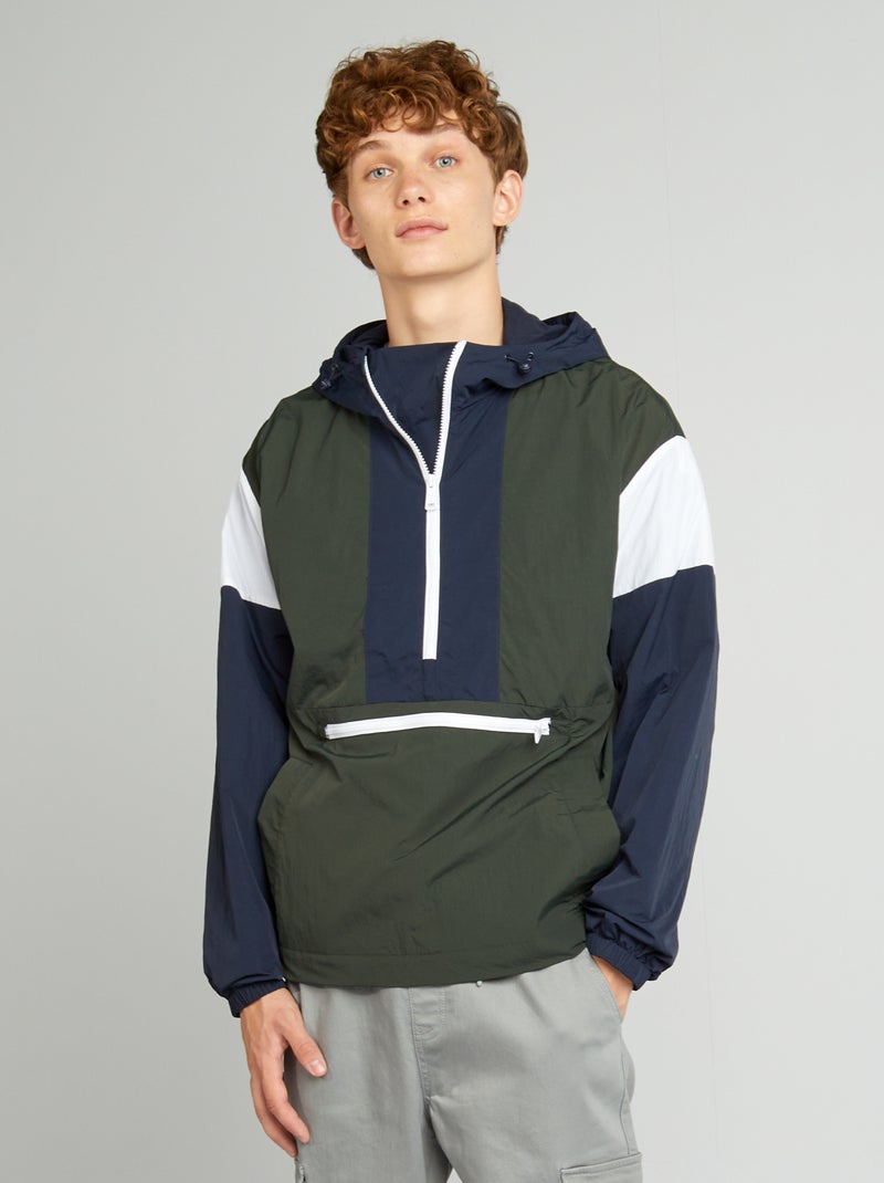 Veste coupe-vent - Vert - 7.50�?� - Kiabi