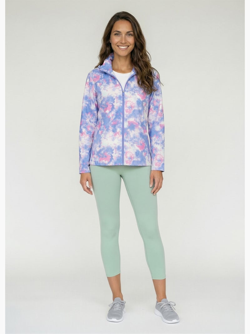 Veste coupe-vent zippée à capuche - afibel Bleu Rose - Kiabi