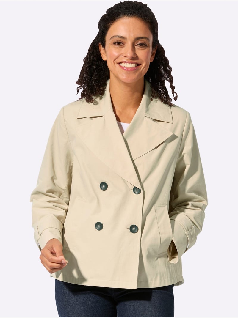 Veste Courte 64% Coton - Taille Standard - Witt Sable - Kiabi