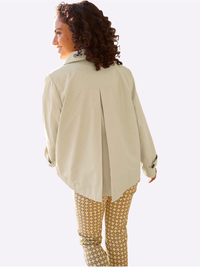 Veste Courte 64% Coton - Taille Standard - Witt Sable - Kiabi