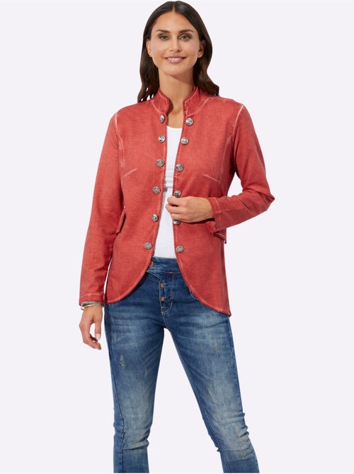 Veste courte à col montant et boutons décoratifs - Taille standard - Witt - Kiabi