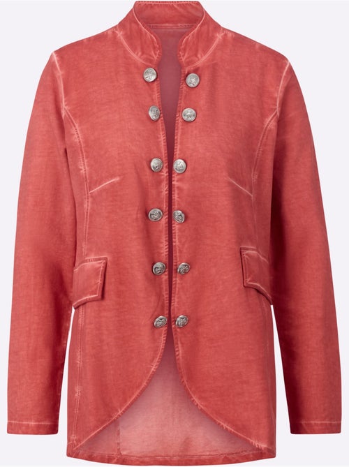 Veste courte à col montant et boutons décoratifs - Taille standard - Witt - Kiabi
