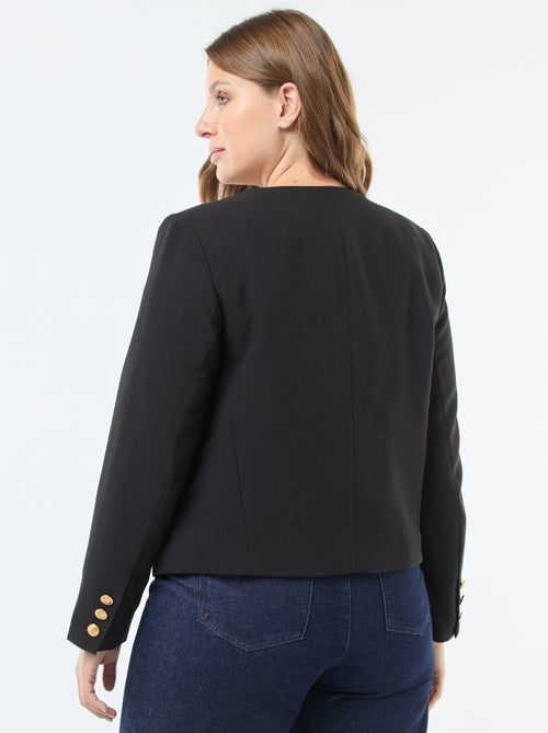 Veste courte avec boutons rétro - Kiabi