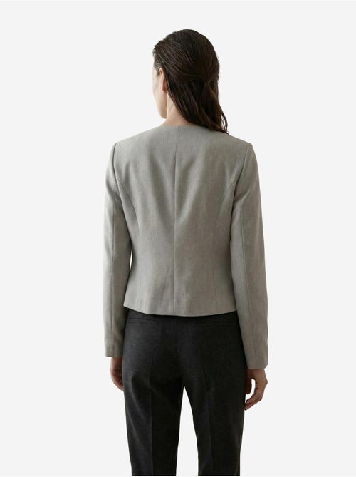 Veste courte boutonnée en tweed my fashion - Kiabi