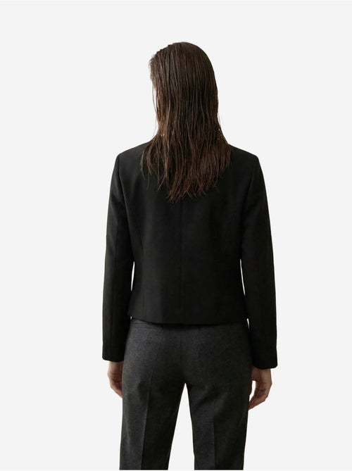 Veste courte boutonnée en tweed my fashion - Kiabi Veste courte boutonnée en tweed my fashion - Kiabi