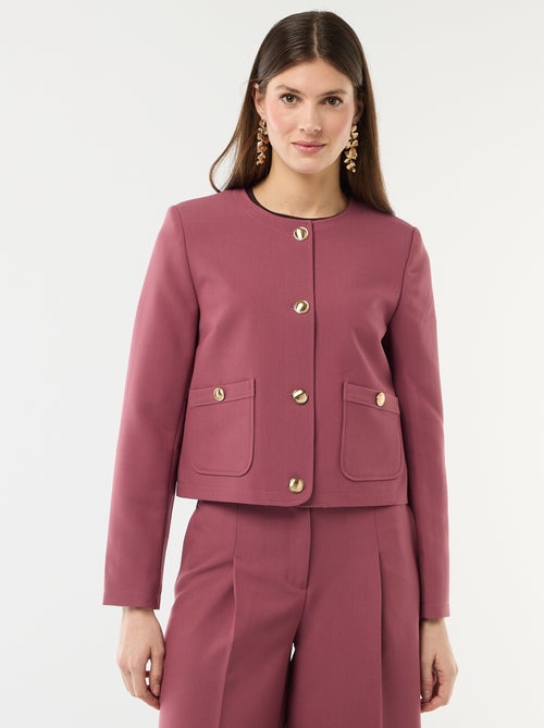 Veste courte de cérémonie unie - Kiabi