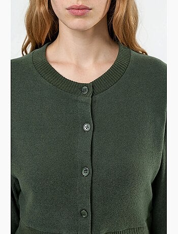 Veste courte décontractée avec fermeture à boutons busem