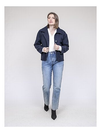 Veste courte effet laine UPARLIE