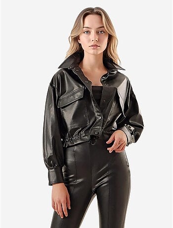 Veste courte en cuir bdart