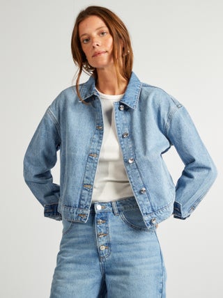 Veste courte en jean