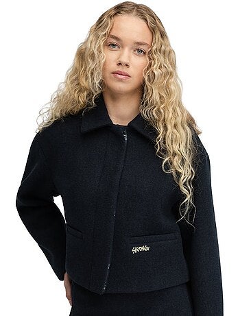 Veste courte en laine femme femme strodet-w