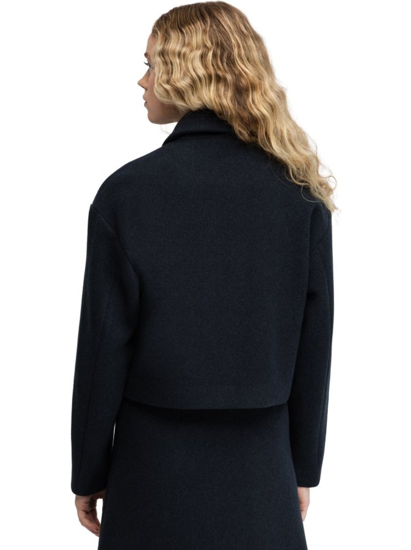 Veste courte en laine femme femme strodet-w Noir - Kiabi