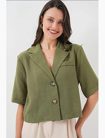 Veste courte en lin bdart