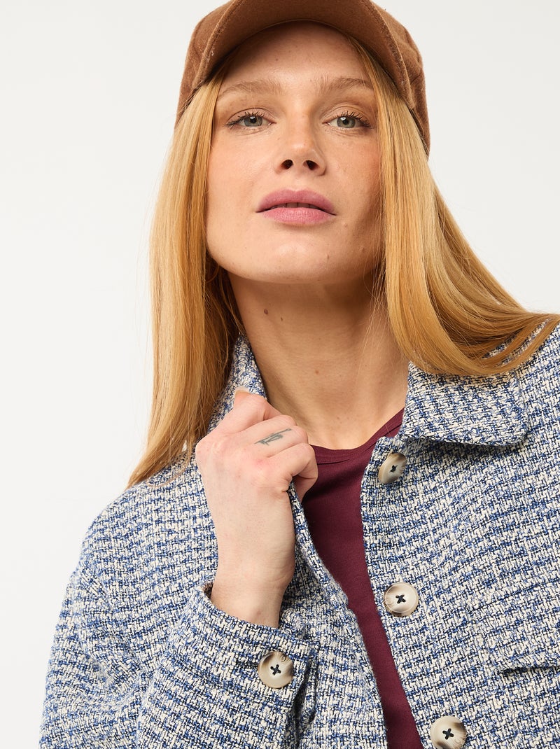 Veste Tweed Bleu Enfant Shires Malvern - Taille 30 - Occasion