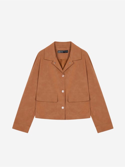 Veste courte femme en suédine dilvin - Kiabi