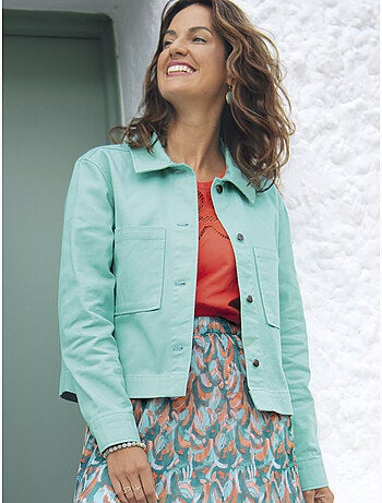 Veste courte forme boîte