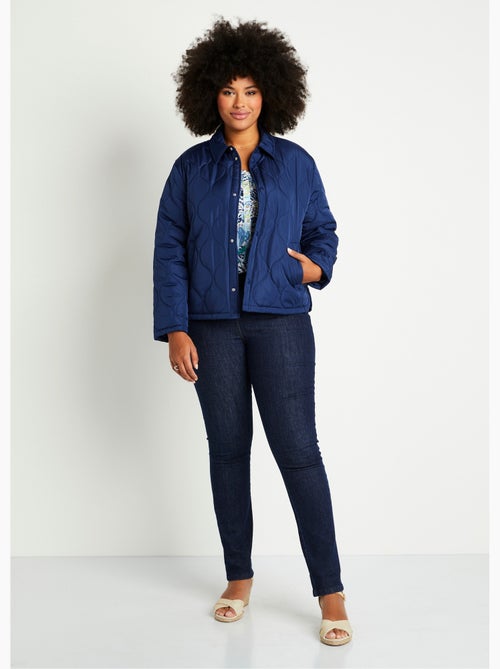Veste courte matelassée pressionnée - AFIBEL - Kiabi