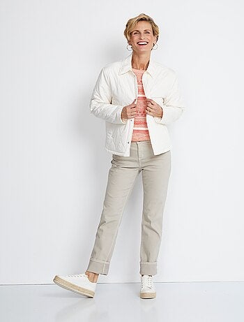 Veste courte matelassée pressionnée - AFIBEL