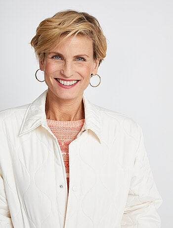 Veste courte matelassée pressionnée - AFIBEL