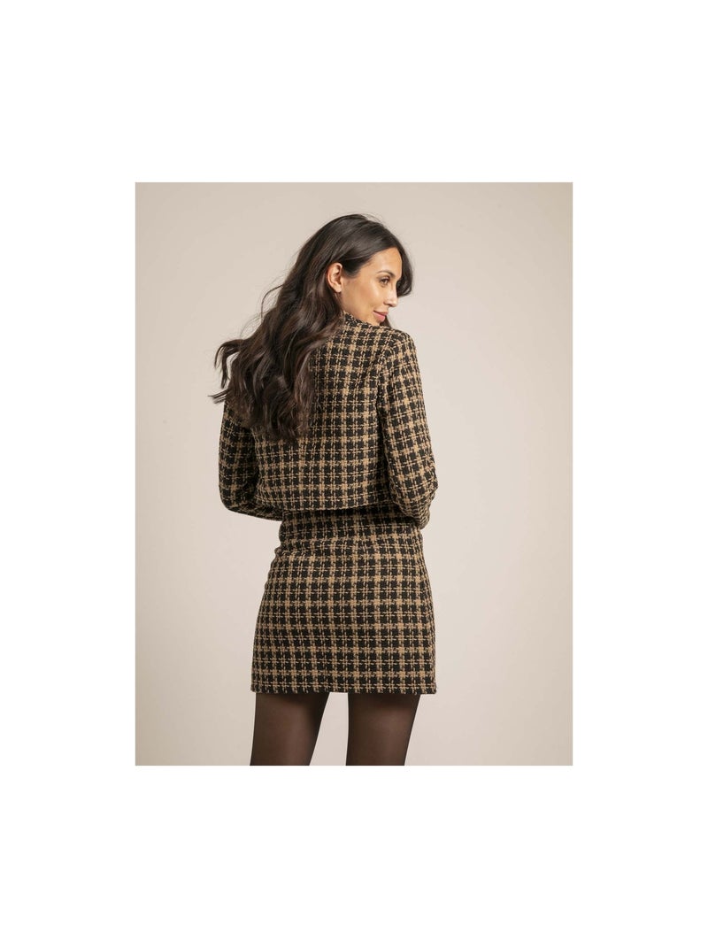 Veste courte motifs USMALIA Marron - Kiabi