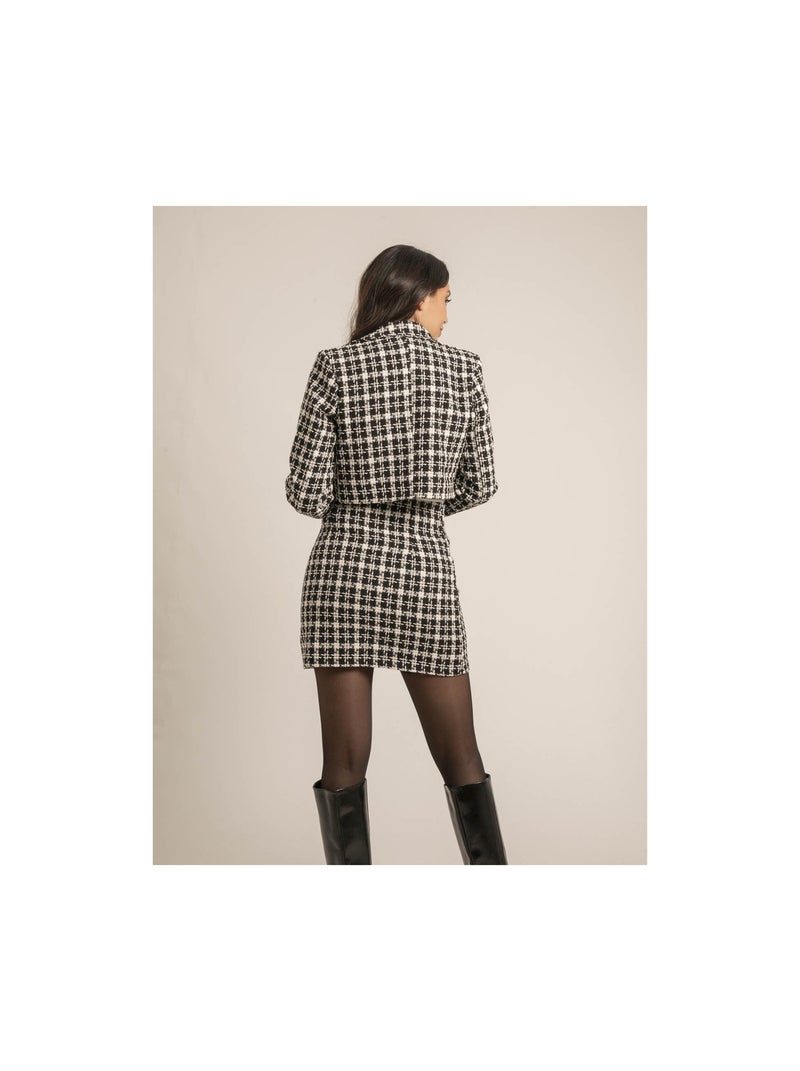 Veste courte motifs USMALIA Noir - Kiabi