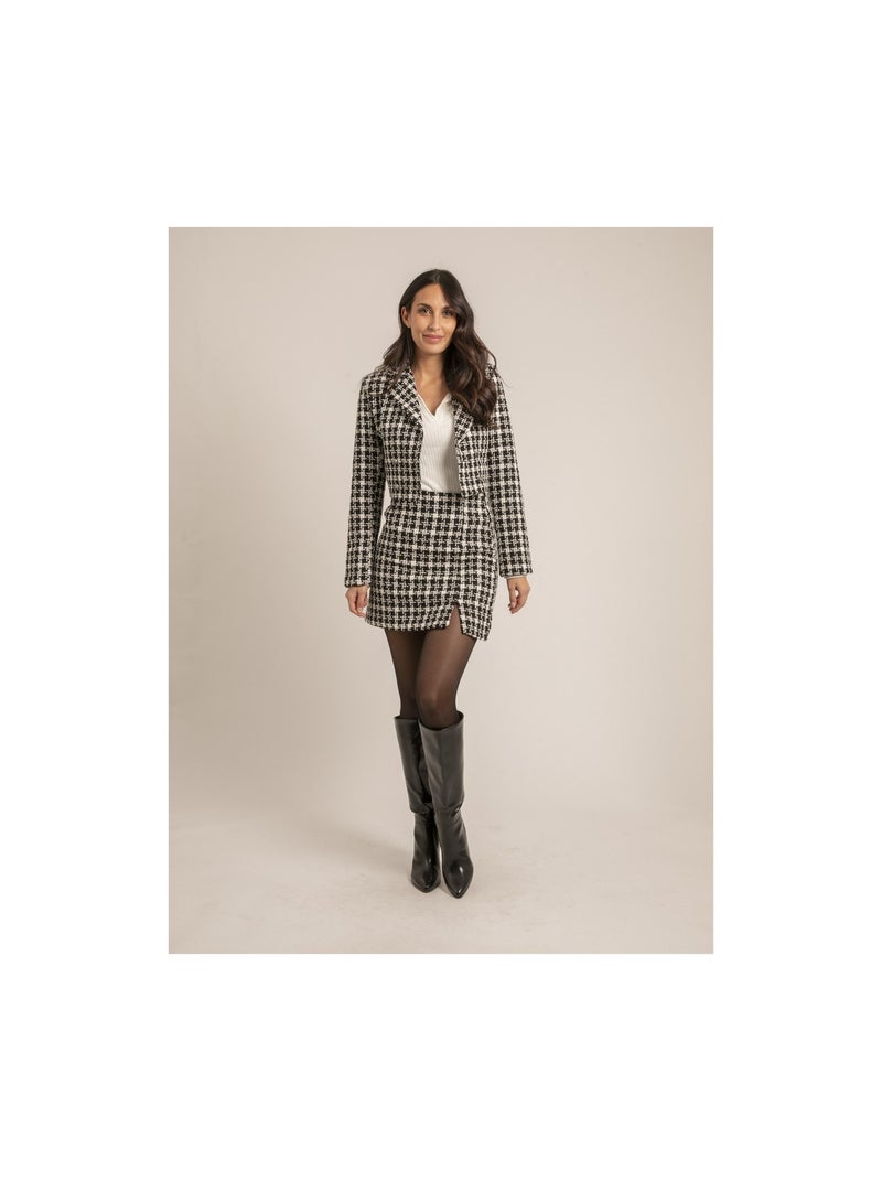 Veste courte motifs USMALIA Noir - Kiabi